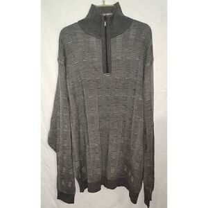 VENEZZI Men's Sweater Size 5XL Sweater Charcoal Gray Wool Blend